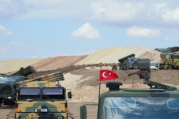 توپخانه ارتش ترکیه مواضع کردها در شمال حلب را گلوله باران کرد