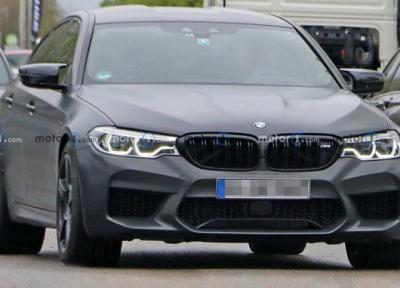 مدل جدید BMW M5 با چهره ای متفاوت در عکس های لو رفته دیده شد